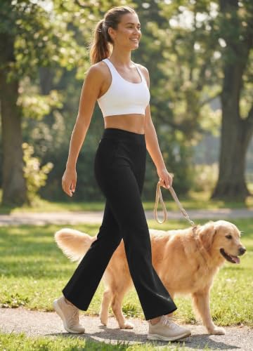Libin Women's 27-Inch Bootcut Stretchy Travel Golf Pants - Black, 29 Inch Inseam