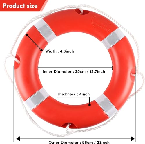 Life Ring for Boating Safety - 23" and 28" Boat Throw Rings with