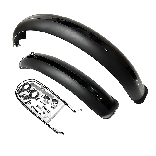 Fat Bike Fender Set for 20-26 Inch Mountain and E-Bikes - Front and Rear Full Coverage