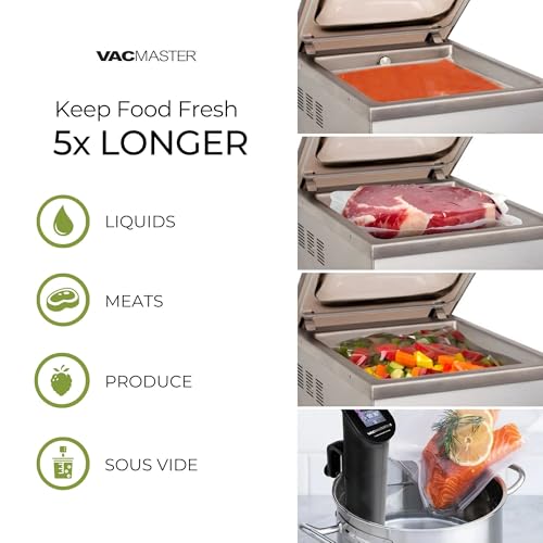 VacMaster VP230 Chamber Food Vacuum Sealer - Commercial & Home Use, 12" x 15" Bags