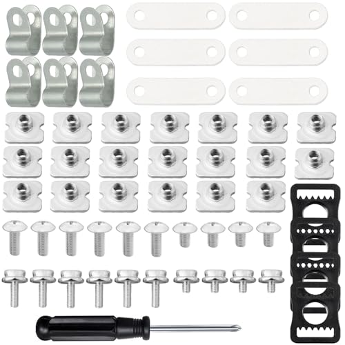 Hockey Helmet Repair Kit with Visor Clips, Screws, Gaskets & Adapters