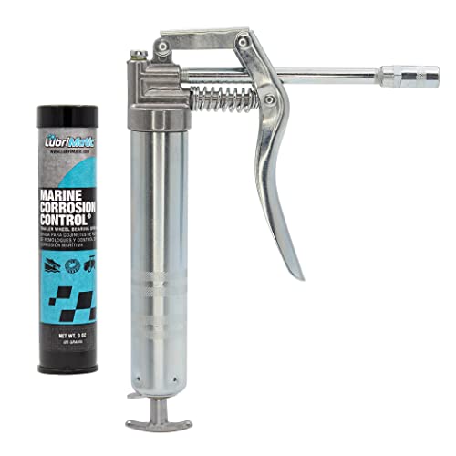 Mini Grease Gun Kit with Marine Grease - Compact Handheld Lubrication Tool