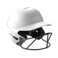 Mizuno Adult F6 Fastpitch Softball Batting Helmet with Mask - White Small-Medium