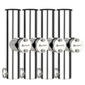 AMYSPORTS 4PCS Stainless Steel Trolling Rod Holders Side Mount Adjustable Kayak Boat
