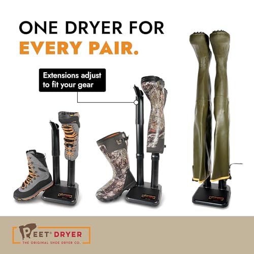 Electric Shoe Dryer for Work & Outdoor Boots - Black - Original Peet Wader Dryer