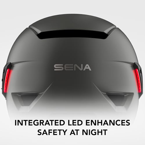 Sena U1 E-Bike Smart Helmet with Mesh 3.0 Intercom - Matte Gray, Medium