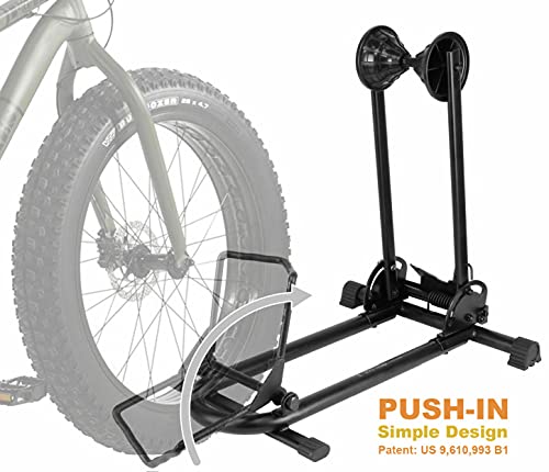 BikeHand Bicycle Floor Parking Rack Stand for Mountain MTB & Road Bikes - Fat Bike Variation 1