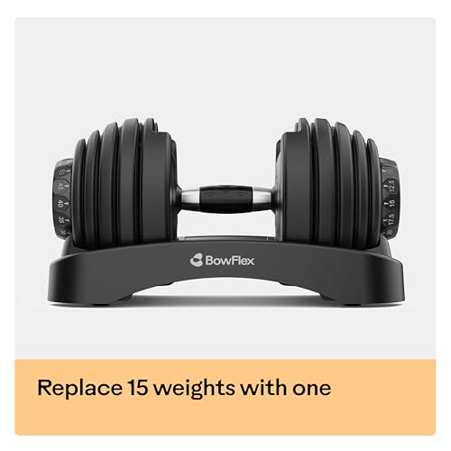 BowFlex Adjustable Results Series SelectTech Dumbbells - Black, 5-52.5 lbs