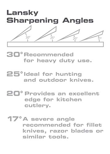 Lansky Deluxe 4-Stone Diamond Knife Sharpening System for Precision Edge