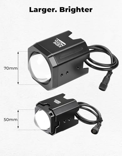70mm LED Whip Lights 2 Pack - Focused Beam Off-Road Vehicle Lighting