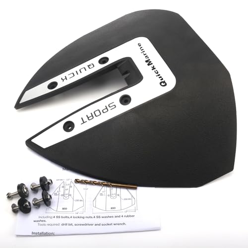 Silver Whale Tail Hydrofoil Stabilizer for Outboard Motors 40-300 HP - Better Handling & Speed