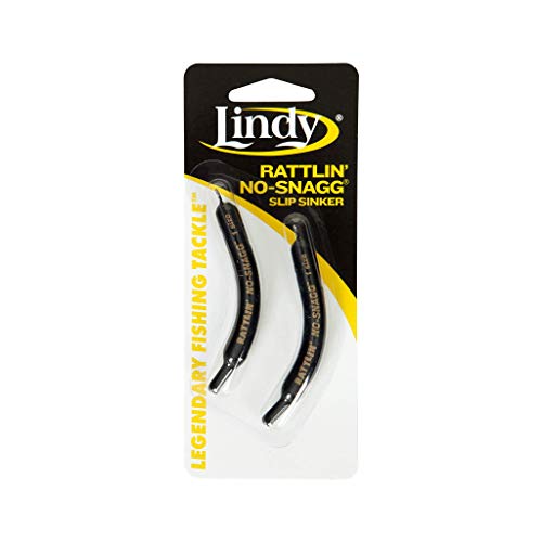 No-Snag Banana-Shaped Fishing Sinkers 1 oz Rattlin' 2 Pack - Enables Anglers to Fish Unfishable Areas