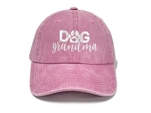 Dog Lover Hat for Men Women - Dog Grandma Baseball Cap Pink Variation