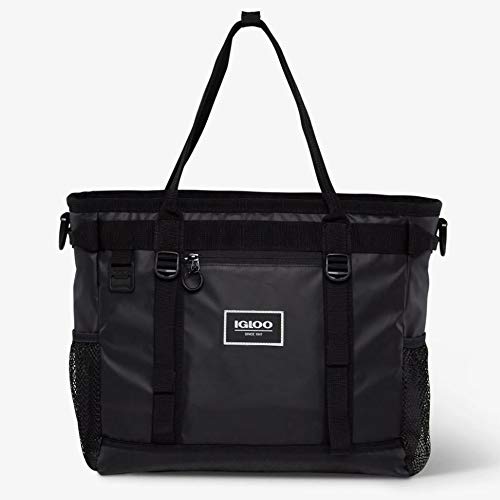 Igloo Soft Sided Cooler Tote Bag - Pursuit Series Black 30-Can