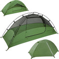 Green Clostnature 1 Person Lightweight Backpacking Tent - Easy Setup & Waterproof