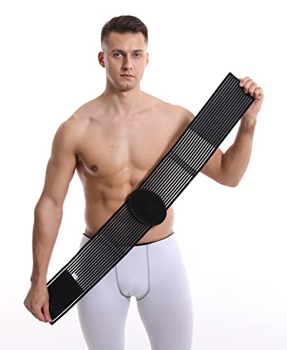 Umbilical Hernia Belt for Men & Women, L/XL (39-52 Inch), Double Thickness Support