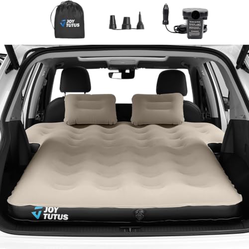 SUV Air Mattress Camping Bed - Camel & Black Portable Inflatable Bed for Vehicles