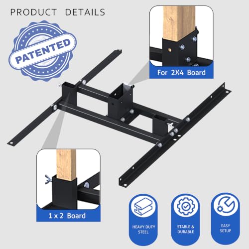 Atflbox 2-Pack 2x4 Target Stand Base, H-Shaped Steel & Paper Target Holder, 2nd Variation