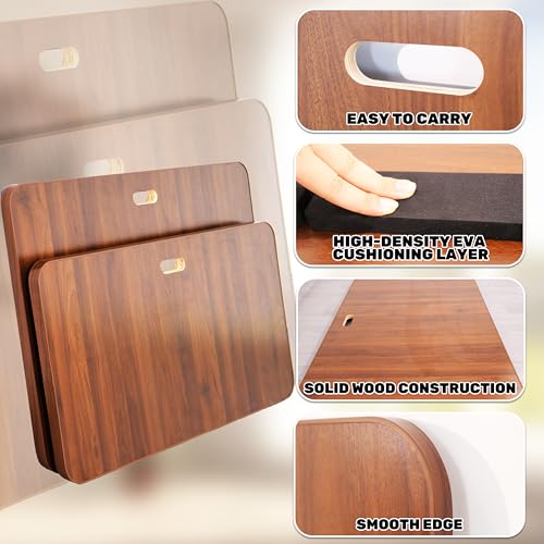 PreGymnastic 47''x 23.6'' Dark Maple Portable Dance Tap Board for Home & Outdoor
