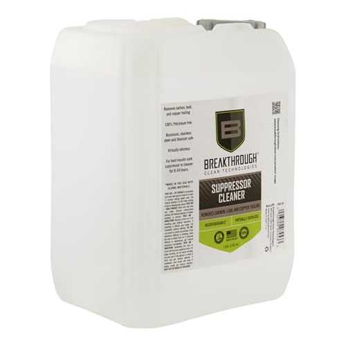 B Breakthrough Clean Technologies Suppressor Cleaner 128 Fl Oz - Heavy Carbon & Lead Deposits Remover