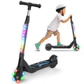 Kids Kick Scooter with LED Light-Up Wheels & Adjustable Handlebar - Ages 6-12