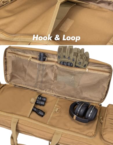 42-Inch Double Rifle Case with MOLLE System - Flat Dark Earth Variation