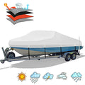 14-16 ft Waterproof Boat Cover with 90-inch Beam - Heavy Duty 1200D Oxford