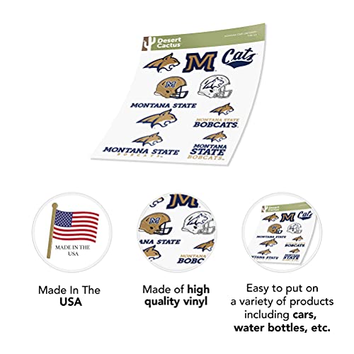 Montana State Bobcats Vinyl Sticker Decal - Official College Fan Gift