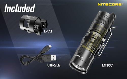 Tactical Helmet Light 920 Lumens Rechargeable Red Light Mount for ARC Rail