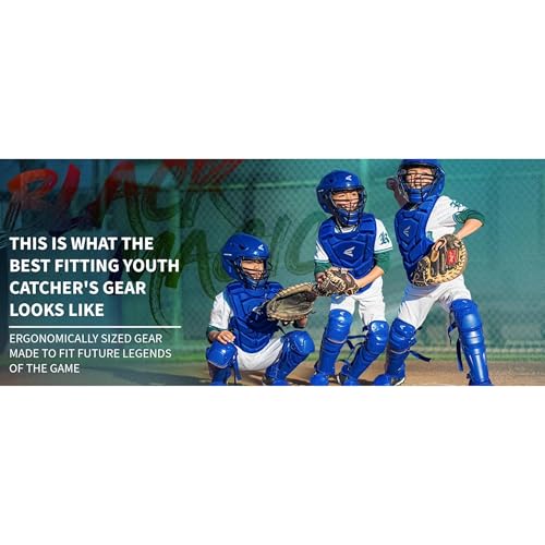Easton Black Magic 3.0 Youth Catcher Gear Set Large Ages 9-12 Black