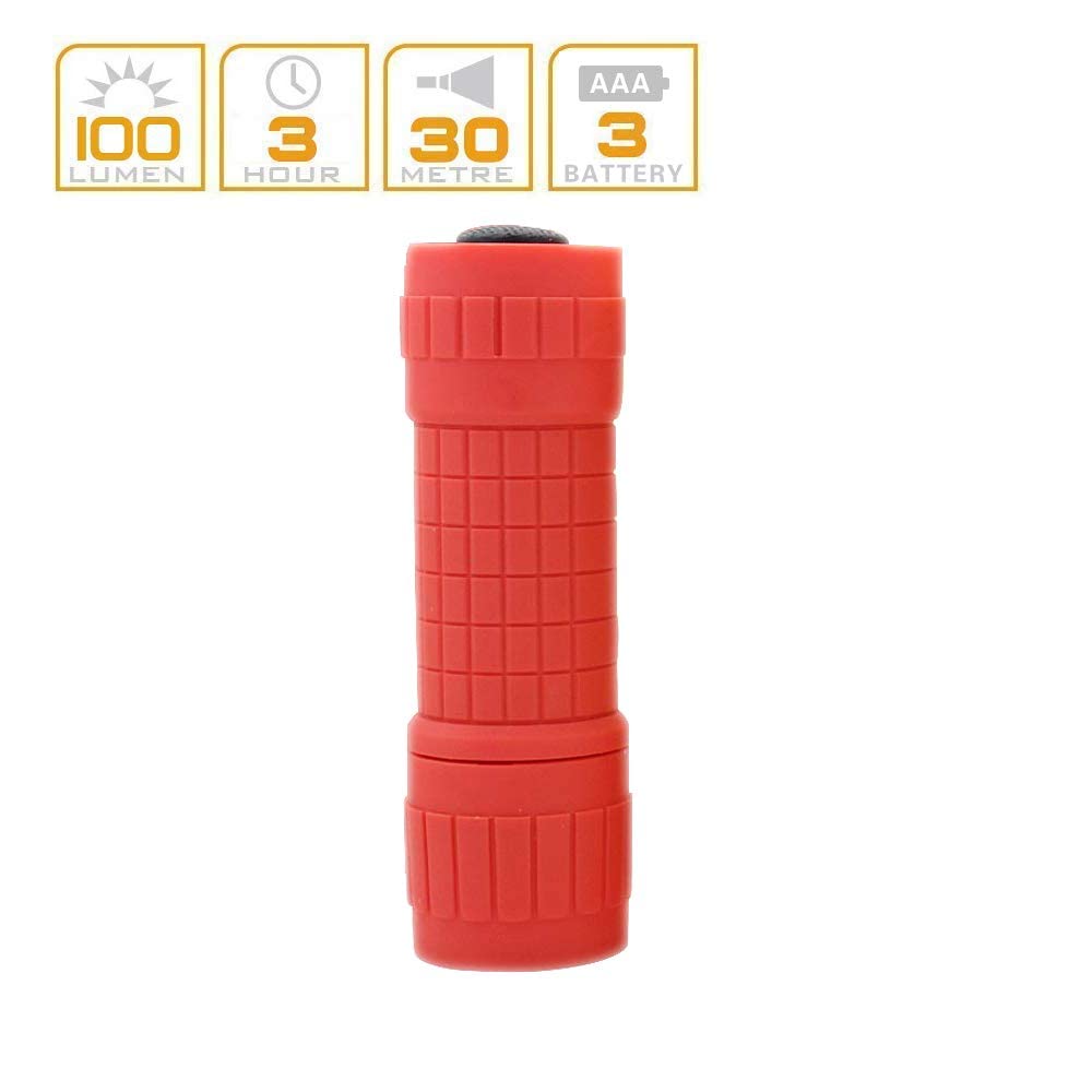 Whaply 6-Pack Small Mini Flashlight Set, 5 Colors, COB LED Handheld Flashlight with Lanyard,18-Pack AAA Battery Included for Kids/Night Reading/Party/Camping/Emergency/Hunting