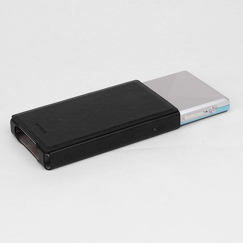 MITER Case for FiiO JM21, Handmade Artificial PU Leather Cover for fiio-jm21 (Navy Blue)