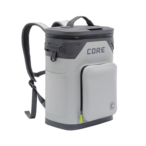 Shadow Gray 24-Can Insulated Cooler with Magnetic Sealing Lid & Adjustable Strap
