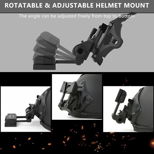 Gexmil NVG Mount with Skeleton Shroud for PVS-15/18 Night Vision Goggles - Black