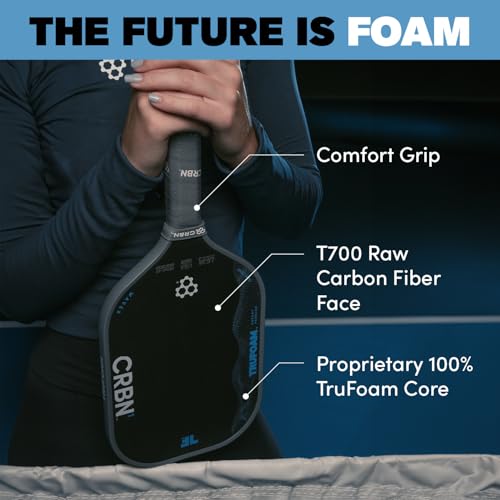 CRBN Pickleball Paddle - TruFoam Waves Elongated Model 14mm Power Control