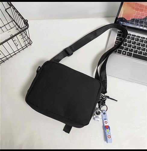 Men's Crossbody Bag Messenger Sling Shoulder Bag with Space Badge