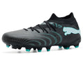 Soccer Cleats for Men - Future 9 Match Firm Ground & Artificial Turf - Red / Black/Intense Mint/Puma White - Size 9