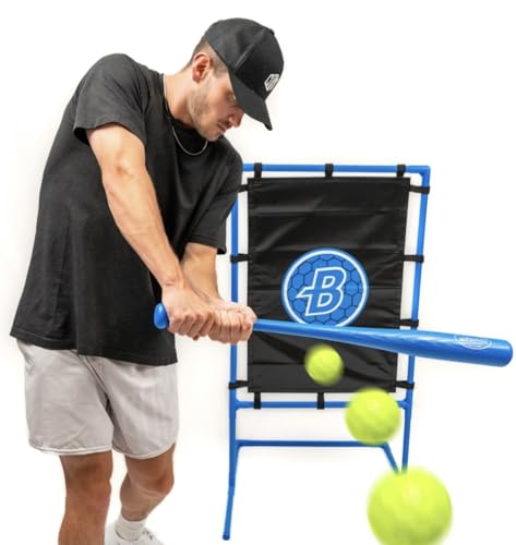 Blitzball Strike Zone Target with 3 Official Balls - Backyard Baseball Practice
