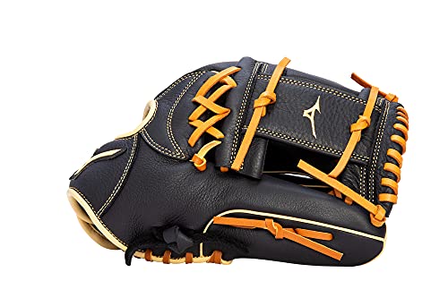 Mizuno Prospect Select Infield Baseball Glove - Deep 3 Web, Black/Brown, 11.5", Right Hand Throw