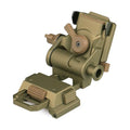 Night Vision Goggles Helmet Mount - Tan Aluminum Adjustable Adapter for PVS15/PVS18