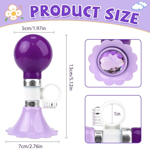 Kids Bike Horn with Flower Design and Loud Sound - Child Safety Bell