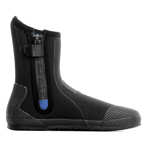 Aqualung Superzip Dive Boots 3mm Black/Blue Unisex Neoprene Wetsuit Shoes