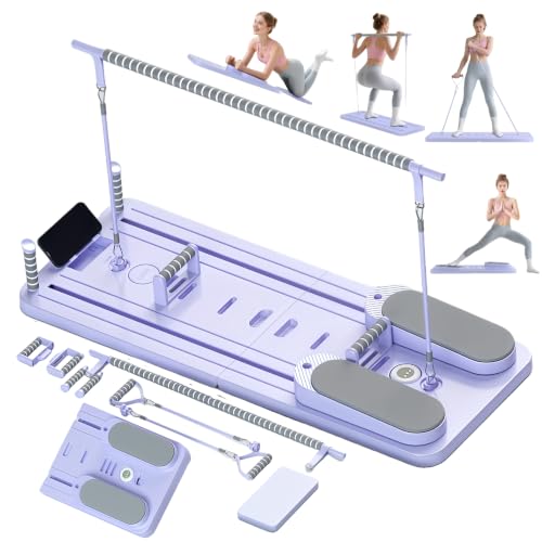 Purple Multi-Purpose Pilates Reformer Board - Home Workout & Core Fitness Equipment