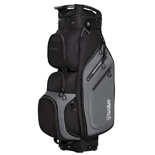 Lightweight 14-Way Golf Cart Bag with Full-Length Dividers - Black