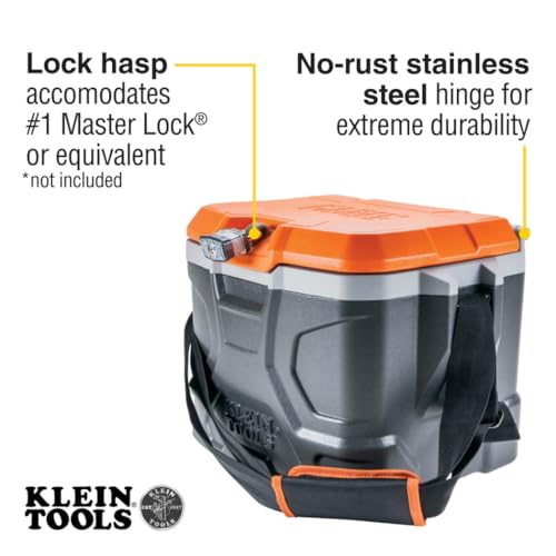 17-Quart Insulated Work Cooler Lunch Box with Seat and 30-Hour Cooling