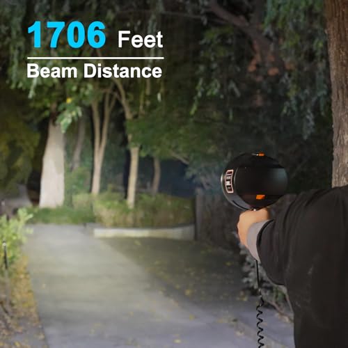 12V LED Handheld Spotlight 2000 Lumens Marine Boat Searchlight Corded
