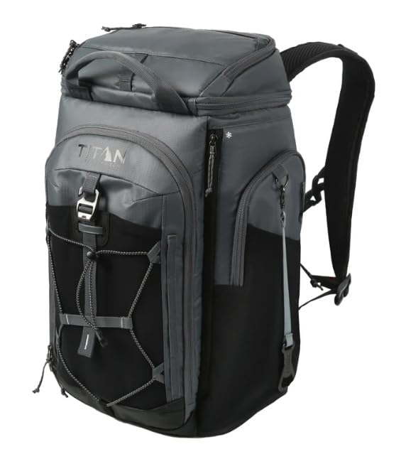 Titan Arctic Zone 26-Can Backpack Cooler with Ice Walls & Pockets