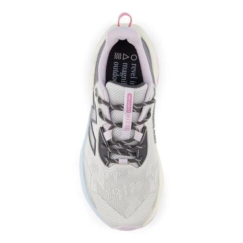 New Balance Women's DynaSoft Nitrel V6 Trail Running Shoes Grey Magnet Pink, Size 6