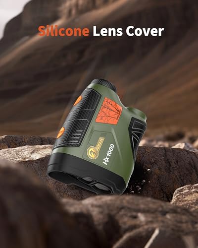 Green Range Finder for Hunting and Archery, 1000 Yards, Angle & Horizontal Distance