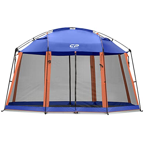 Blue CAMPROS CP 13x13 Ft Screen House Tent with Mesh Walls, Easy Setup